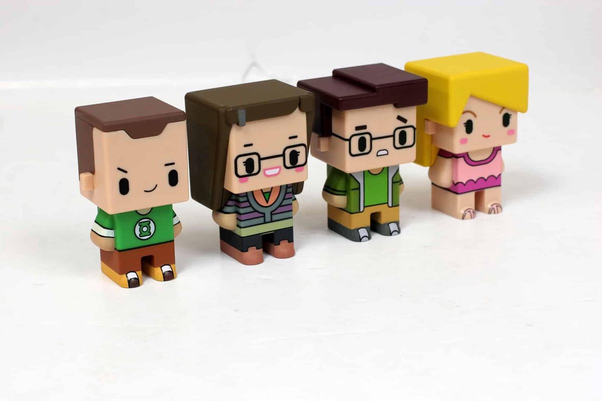Figurines BIG BANG THEORY - Set of 4 PIXEL Figures - Model 1