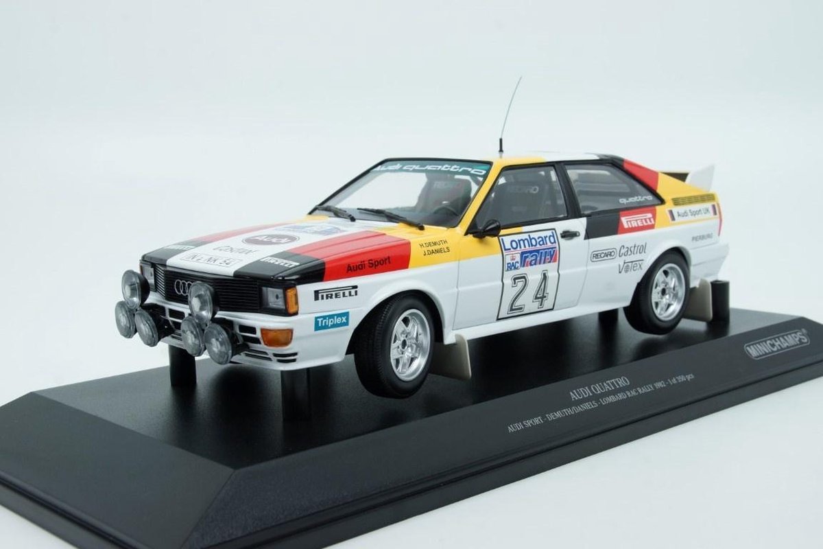 Audi Quattro Audi Sport #24 Lombard RAC Rally 1982 - 1:18 - Minichamps