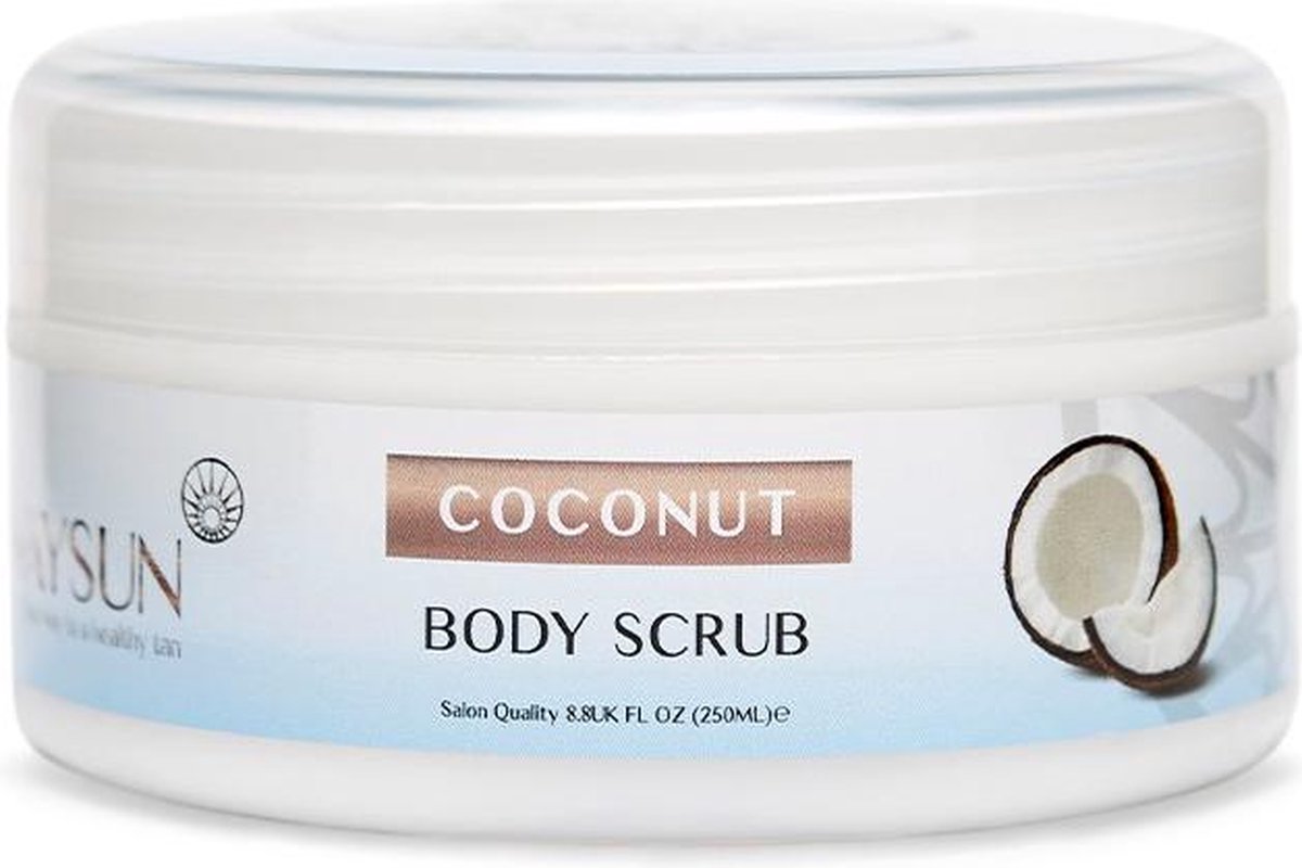 Waysun® - Bodyscrubs - Bodyscrub - Body scrub voor vrouwen - Lichaamsscrub coconut - Body scrub voor mannen - Reinigend - Verfrissend - Verzorgend - Scrubzout - Verzorgingsproducten - Zuiverend - Lichaamsverzorging