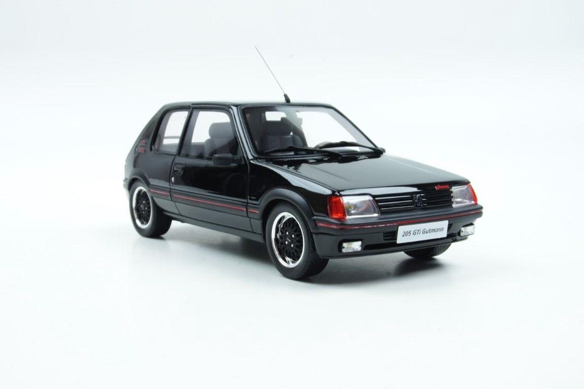 Otto Mobile Peugeot 205 GTI Gutmann 1988 Zwart 1:18