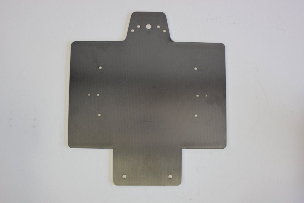 RVS VW Vierkante grote kentekenhoud met 1 lamp - Landbouwkenteken