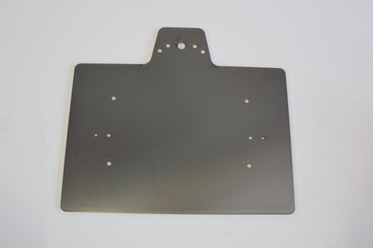 RVS Jeep 4x4 Vierkante grote kentekenhouder met 1 lamp - Landbouwkenteken
