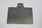 RVS Jeep 4x4 Vierkante grote kentekenhouder met 1 lamp - Landbouwkenteken