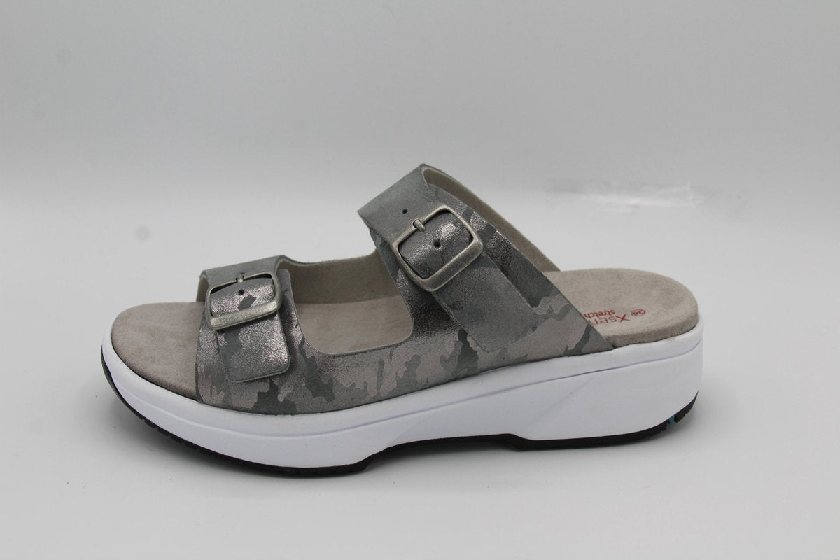 Xsensible-Slipper- 30504- Sali/ grijs- 2 banden- H- maat 38