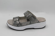 Xsensible-Slipper- 30504- Sali/ grijs- 2 banden- H- maat 38