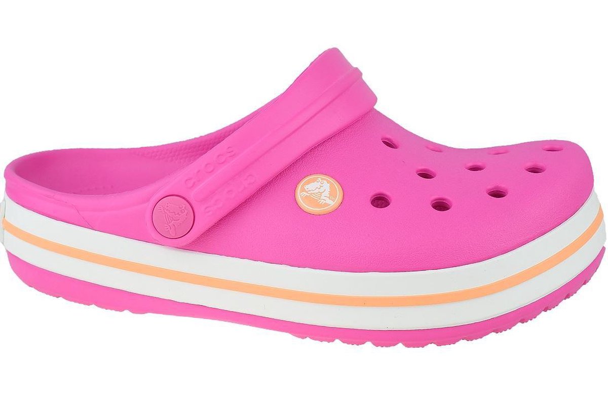 Crocs Instappers - Maat 30/31 - Unisex - roze/wit/oranje