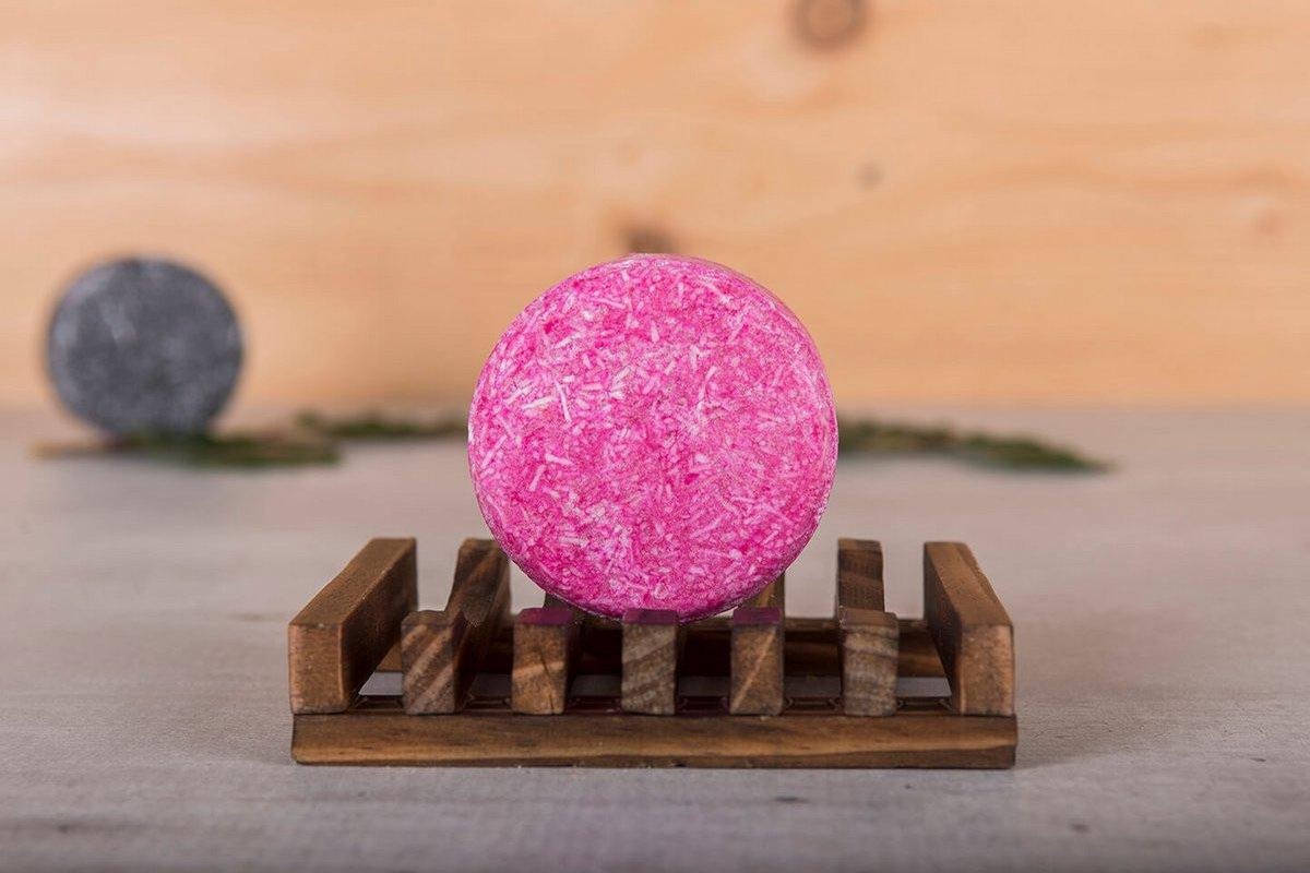 HappySoaps - La Vie en Rose 70gr met zeephouder
