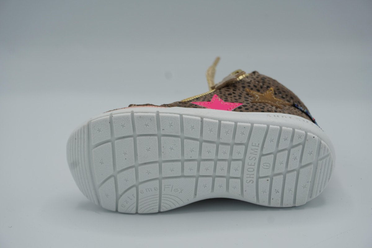 Shoesme- W040- extreme flex sneaker- print taupe- maat 28