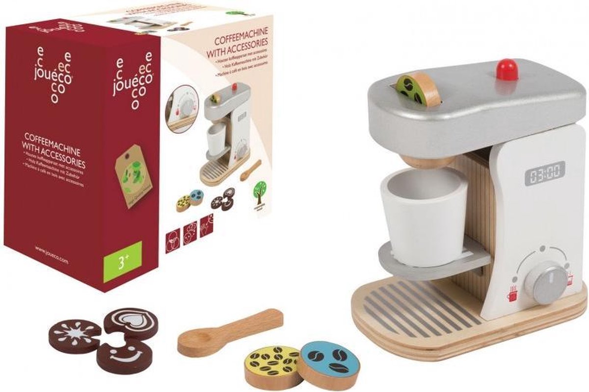 Jouéco® - Houten koffieapparaat met accessoires