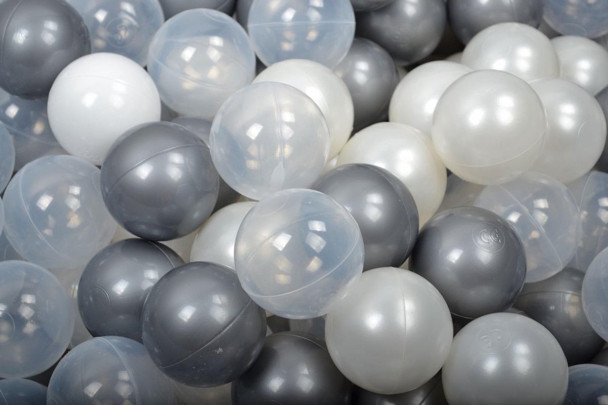 MeowBaby® Ballenbak ballen 100 stuks - Zilver