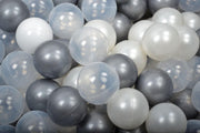 MeowBaby® Ballenbak ballen 100 stuks - Zilver