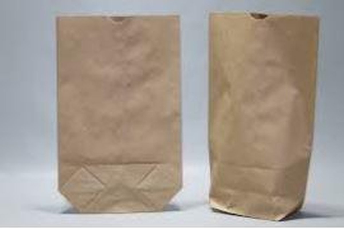Eco Kruisbodemzakken 0.5 kg 140x220mm - 100 st