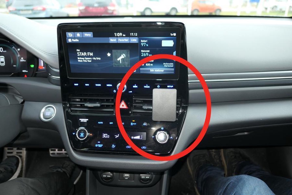 Houder - Brodit ProClip - Hyundai Ioniq 2020-> Angled mount
