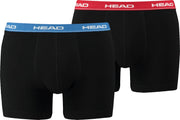 HEAD Boxershort Heren HEAD BASIC BOXER 2P - Red / Blue