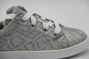 Twins- Wit grijze metallic sneaker 320100900- breedte 5- maat 26