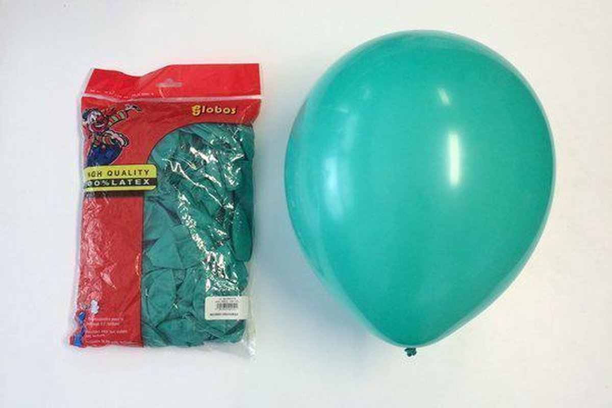 Ballonnen 30cm deco jadegroen 100 stuks
