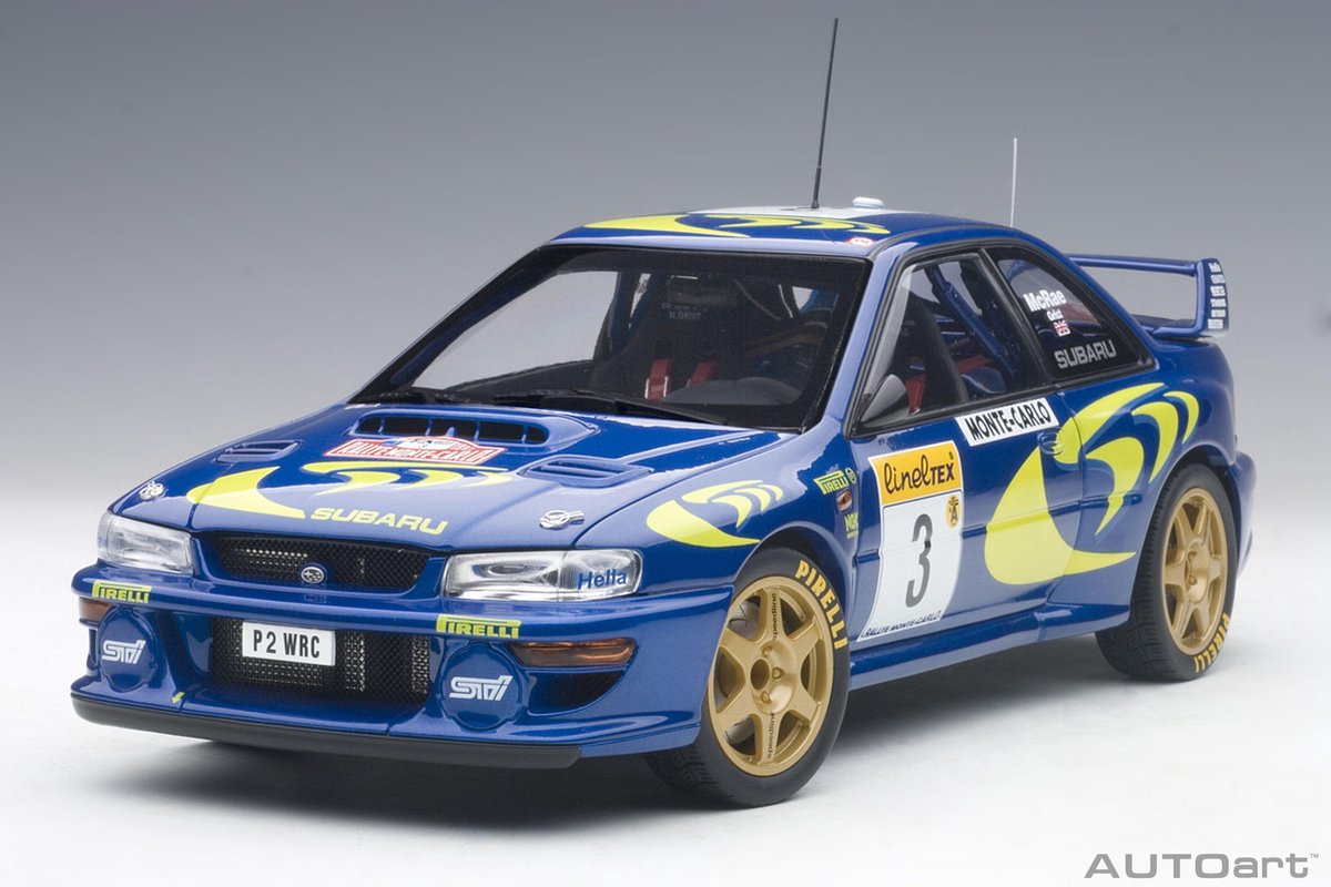 AutoArt 1/18 Subaru Impreza WRC 1997 Rally Monte Carlo
