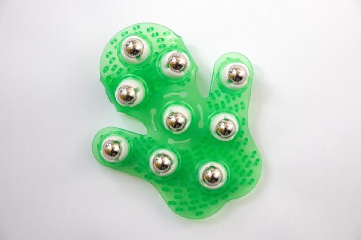 OM NAMASTE MASSAGEHANDSCHOEN - GROEN - IN CADEAU VERPAKKING - GRATIS VERZENDING