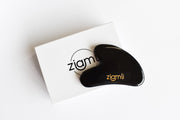 Ziamli Gua sha schraper - 100% obsidian - Gezicht massage - Premium kwaliteit obsidiaan