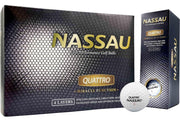 Nassau Quattro - Golfballen - 12 stuks - Wit