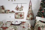 Tafelloper - luxe gobelinstof - Christmas Happiness - Kerst - Loper 140 x 45 cm