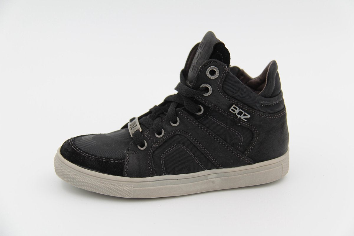 Zwarte sneaker half hoog- braqeez- Levi Louwies Black-34