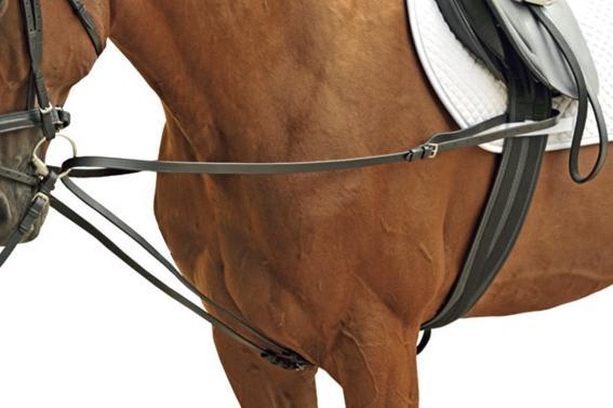 HKM Hulpteugels zwart Pony