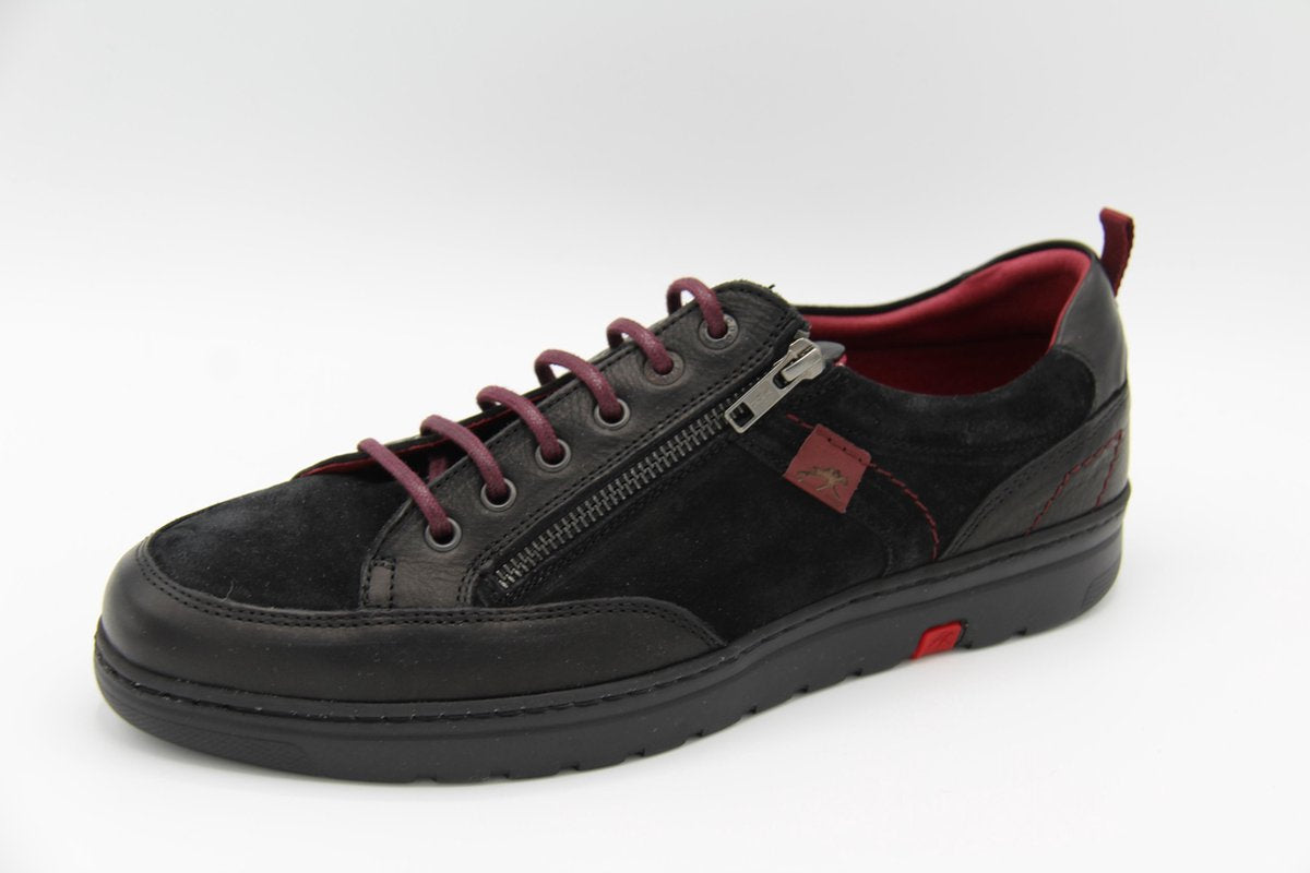 Fluchos 32871 Zwarte sportieve veterschoen maat 44