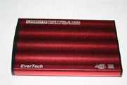 EverTech 2.5” SATA  HDD Aluminum Behuizing (Rood)