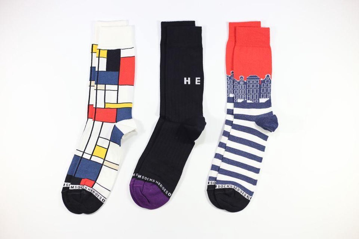 Heroes on Socks - Giftpack Holland Sokken 3 paar - maat 41-46