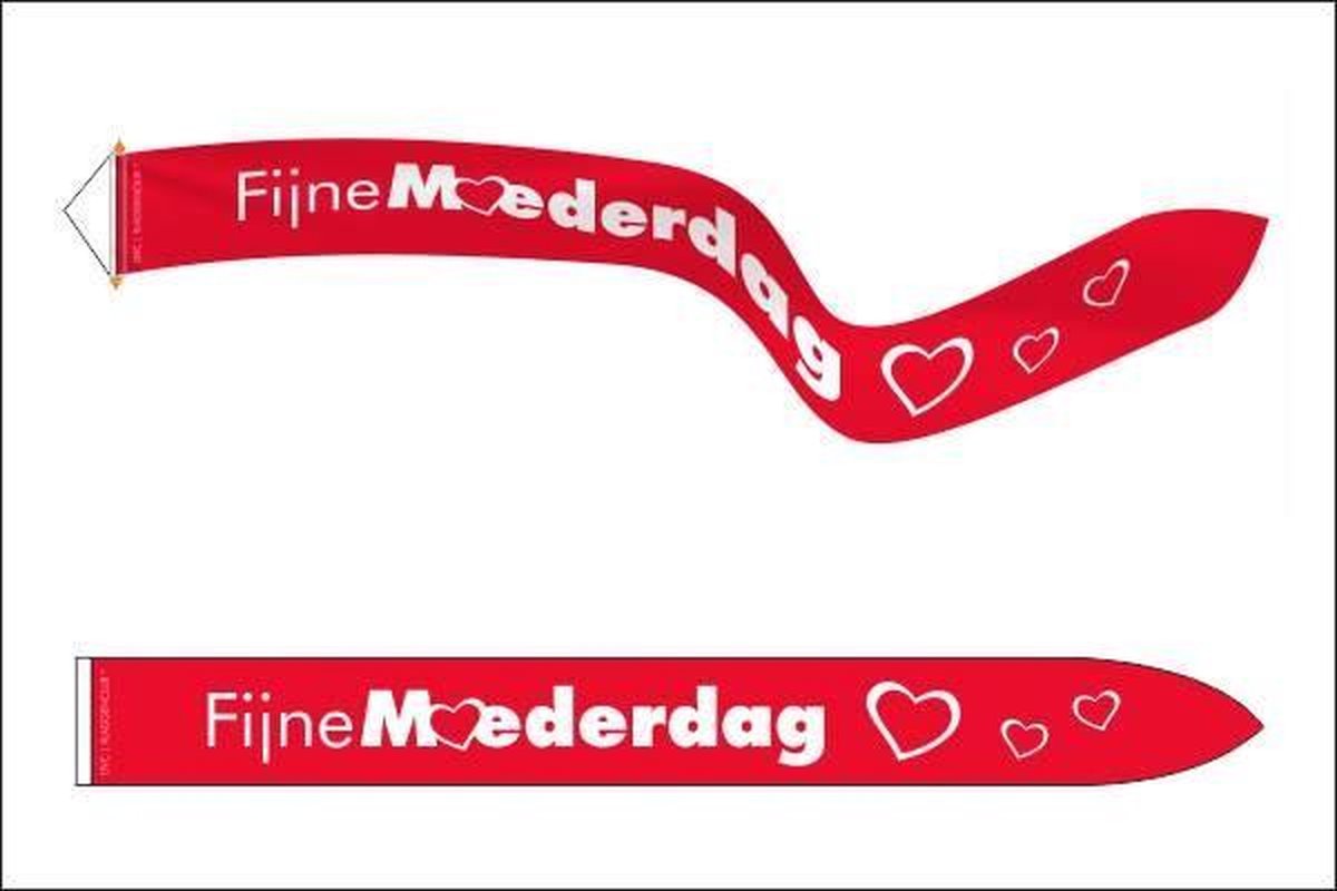 Fijne Moederdag wimpel 18x165cm