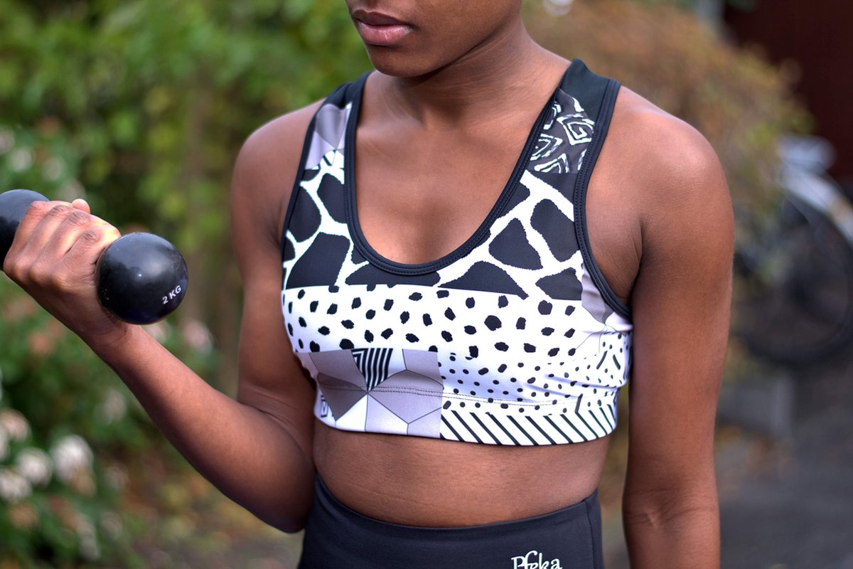 Pfeka Afrikaanse Print Sports Bra - Sportbeha - Sport BH M