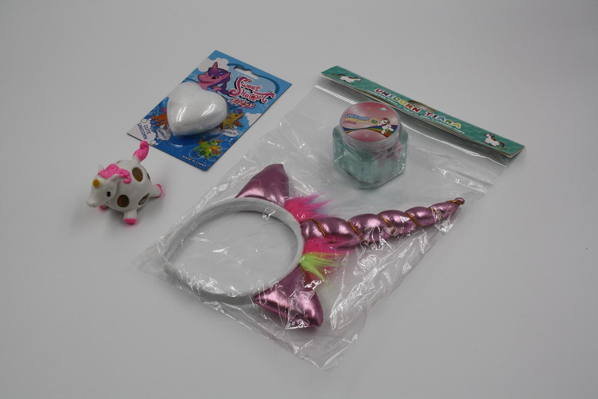 Unicorn Bruisbal Eenhoorn Meisjes Mineralen Wit/roze