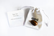 Ziamli yoni ei S (30*20 mm) - 100% tigeroog - Massage ei - Yoni egg tiger eye - Drilled