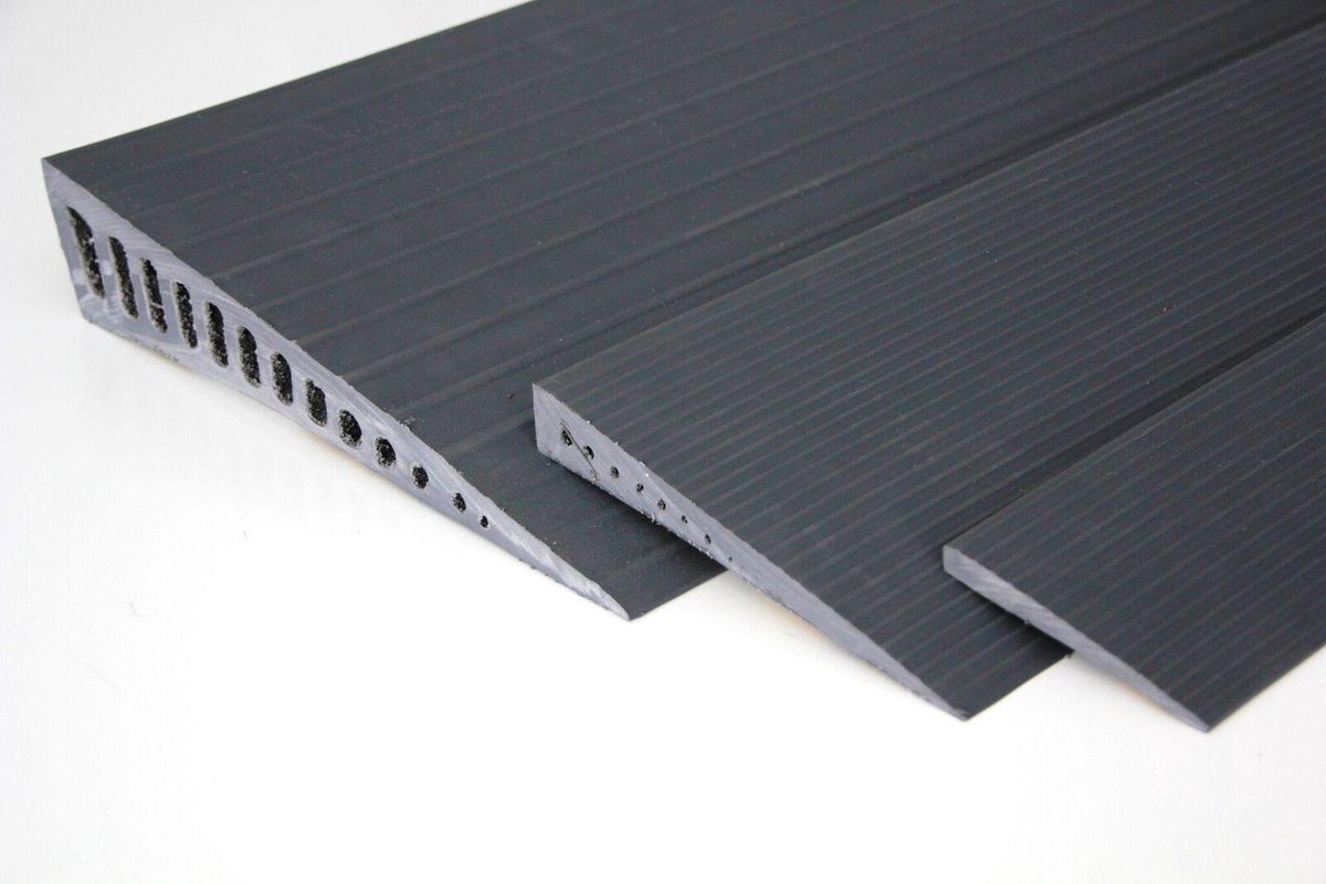 Rubber dorpelovergang 4 mm - zelfklevend