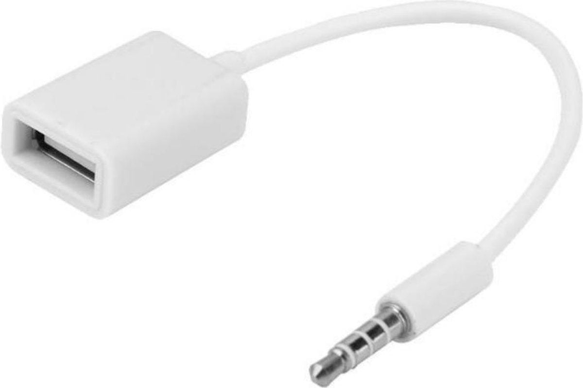 3.5mm 2.0 Type A Universele Kabel Adapter - Jack Aux Stekker - Verloopstuk