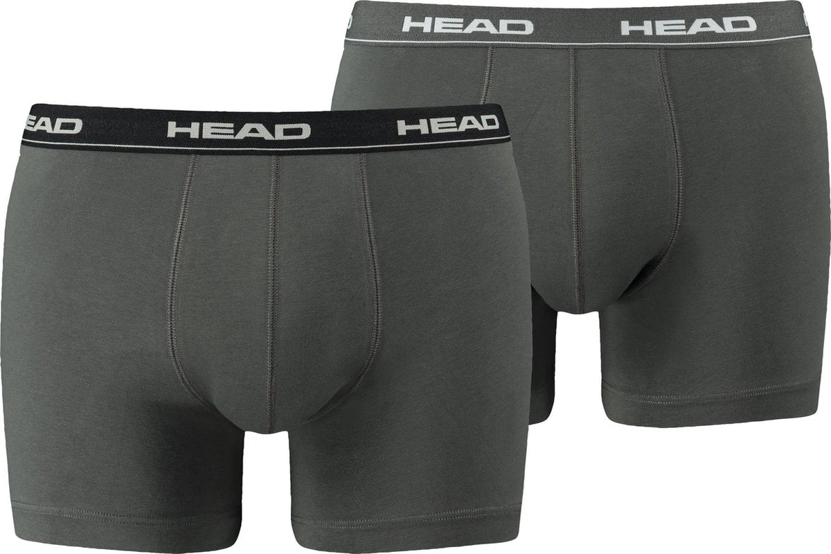 Head basic - Sportonderbroek - Onderbroek - Boxershort - Heren - Wit/Zwart/Grijs - 2 Pack - Maat S
