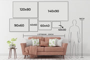 Poster met lijst Wereldkaarten - Wereldkaart - Simpel - Quote fotolijst zwart - fotolijst zwart - 90x60 cm - Poster met lijst