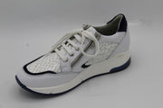 Verhulst- 1333- sneaker wit blauwe accenten- dames- H- maat 37
