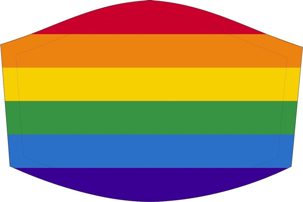 Regenboog mondkapjes