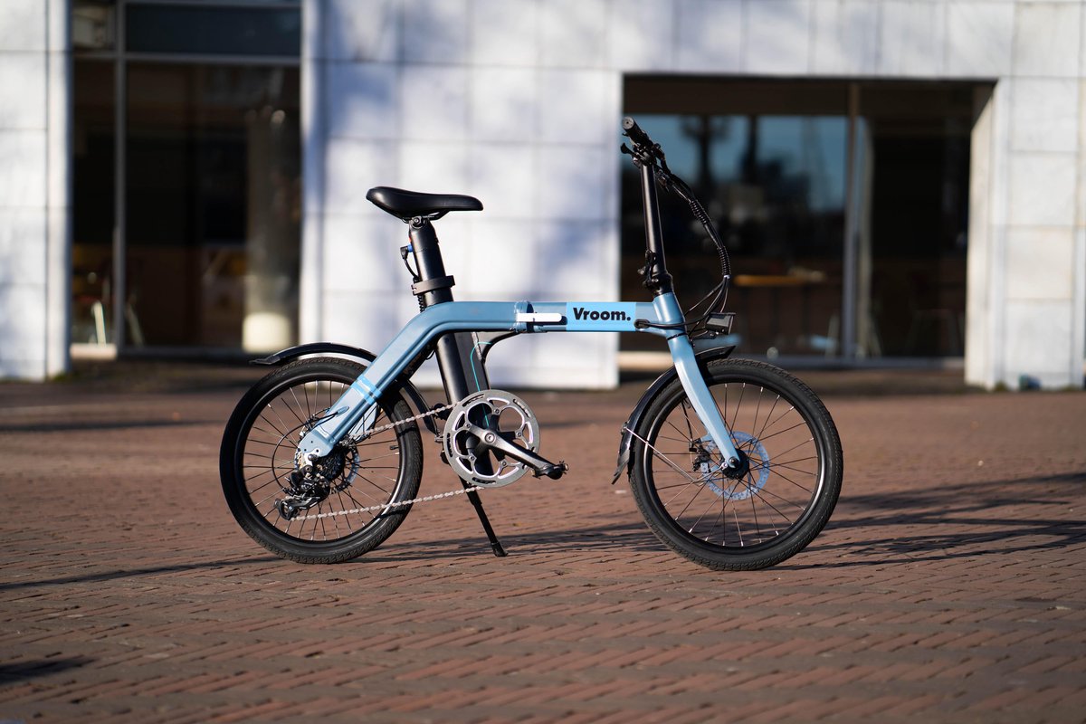 Vroom X - Elektrische vouwfiets - Opvouwbare e-bike - Sky Blue