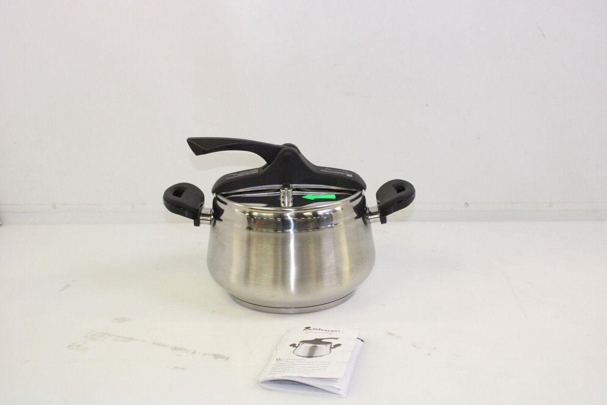 SNELKOOKPAN 22cm - 6L RVS INDUCTIE