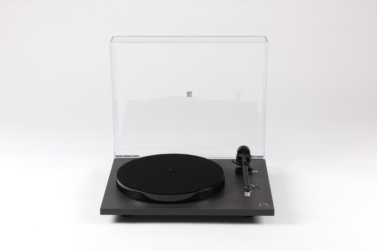 Rega Planar 1 Plus Platenspeler met Phono Voorversterker - Carbon Cartridge - Mat Zwart