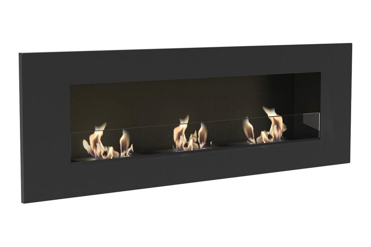 Bio ethanol haard - met glasplaat - 120 x 40 cm - sfeerhaard inbouwhaard  -Kratki