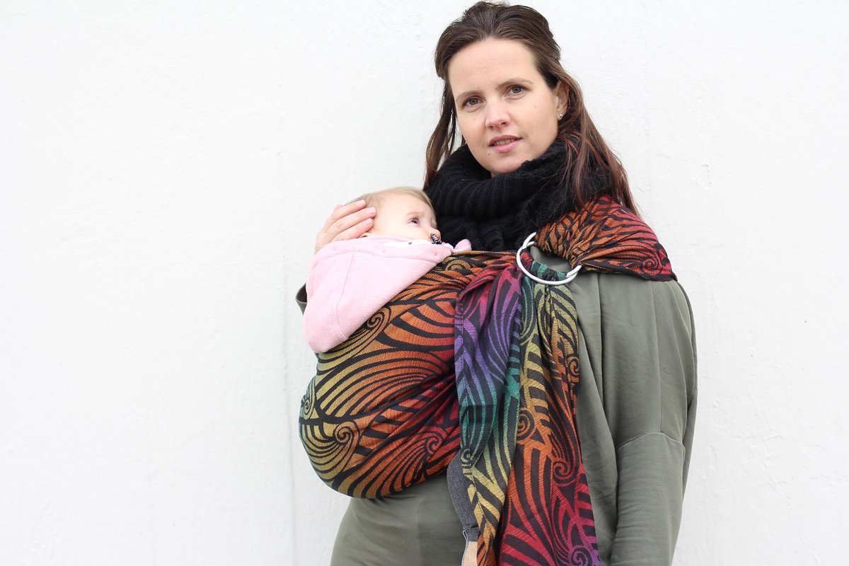 Yaro Dandy Black Autumn Rainbow Ring Sling