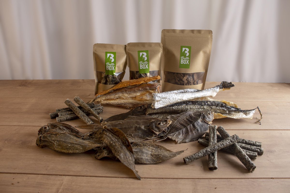 Bellobox - Vis - Hondensnacks - 100% natuurlijk - snackbox