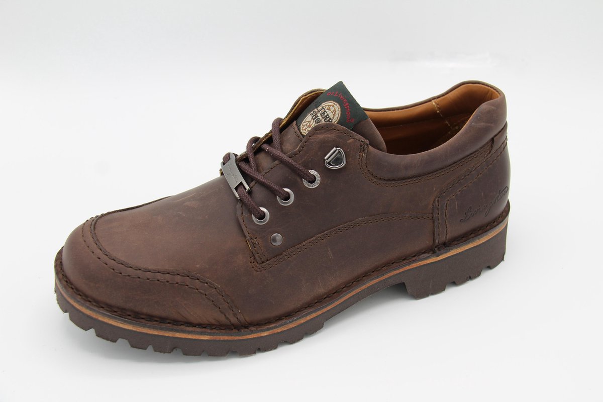 Livingstone- 48961- donker bruin nubuck- wijdte 8- veterschoen heren- maat 9