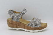 Helioform- 771.001- Sandaal zebra print- kurk- H- maat 5