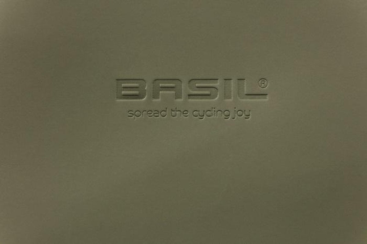 Dubbele fietstas Basil SoHo Nordlicht 41 liter 31 x 13 x 37 cm - mosgroen
