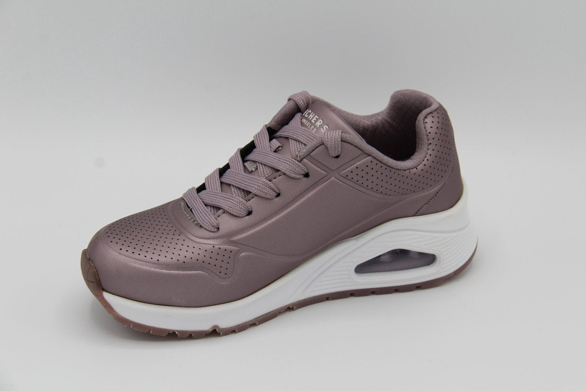 Skecher- sneaker uno- oud rose venster in zool- maat 29